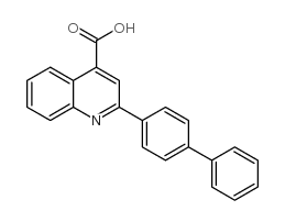 2-联苯-4-喹啉-4-羧酸结构式