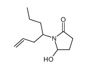 1-(hept-1-en-4-yl)-5-hydroxypyrrolidin-2-one结构式