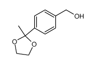 2-methyl-2-(4-hydoxymethylphenyl)-1,3-dioxolyn Structure