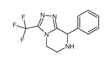 8-PHENYL-3-(TRIFLUOROMETHYL)-5,6,7,8-TETRAHYDRO[1,2,4]TRIAZOLO[4,3-A]PYRAZINE结构式