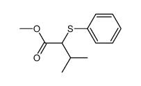 methyl 3-methyl-2-(phenylthio)butanoate结构式