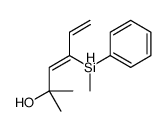 2-methyl-4-[methyl(phenyl)silyl]hexa-3,5-dien-2-ol Structure