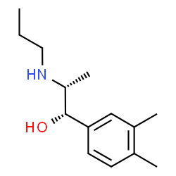 Benzyl alcohol, 3,4-dimethyl-alpha-[1-(propylamino)ethyl]-, erythro- (8CI)结构式