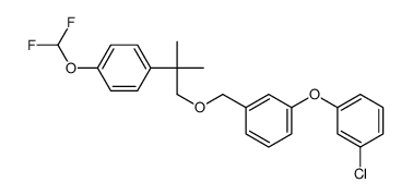 3-(3-Chlorophenoxy)benzyl 2-(4-difluoromethoxyphenyl)-2-methylpropyl e ther结构式