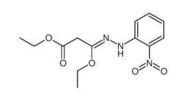 (Z/E)-3-ethoxy-3-[(2-nitrophenyl)hydrazono]propanoic acid ethyl ester Structure