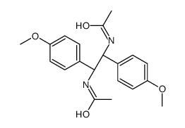 N-[(1R,2R)-2-acetamido-1,2-bis(4-methoxyphenyl)ethyl]acetamide Structure