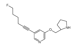 3-(6-fluorohex-1-ynyl)-5-[[(2S)-pyrrolidin-2-yl]methoxy]pyridine Structure
