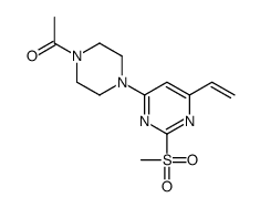 1-[4-(6-ethenyl-2-methylsulfonylpyrimidin-4-yl)piperazin-1-yl]ethanone结构式