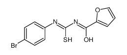 N-[(4-bromophenyl)carbamothioyl]furan-2-carboxamide结构式
