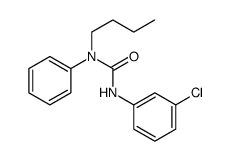 Urea, N-butyl-N'-(3-chlorophenyl)-N-phenyl结构式