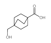 Bicyclo[2.2.2]octane-1-carboxylicacid, 4-(hydroxymethyl)- Structure