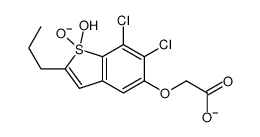 2-[(6,7-dichloro-1,1-dioxido-2-propyl-1-benzothiophen-5-yl)oxy]acetic acid结构式