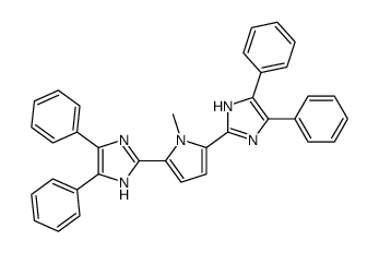 2-[5-(4,5-diphenyl-1H-imidazol-2-yl)-1-methylpyrrol-2-yl]-4,5-diphenyl-1H-imidazole Structure