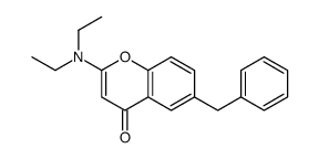 6-benzyl-2-(diethylamino)chromen-4-one Structure