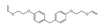 1-(2-ethenoxyethoxy)-4-[[4-(2-ethenoxyethoxy)phenyl]methyl]benzene Structure