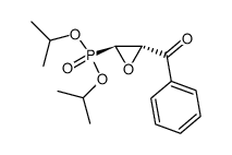 trans-1,2-Epoxy-3-oxo-3-phenylprop-1-ylphosphonsaeurediisopropylester结构式