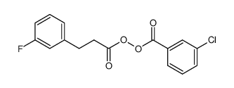 3-chlorobenzoic 3-(3-fluorophenyl)propanoic peroxyanhydride Structure