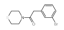 2-(3-BROMO-PHENYL)-1-THIOMORPHOLIN-4-YL-ETHANONE结构式