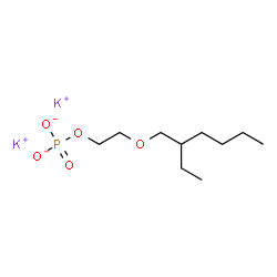 Dipotassium 2-[(2-ethylhexyl)oxy]ethyl phosphate结构式
