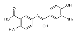 2-amino-5-[(3-amino-4-hydroxybenzoyl)amino]benzoic acid Structure