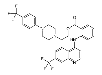 2-[4-(alpha,alpha,alpha-trifluoro-p-tolyl)-1-piperazinyl]ethyl o-[[7-(trifluoromethyl)-4-quinolyl]amino]benzoate picture