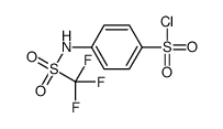 4-(trifluoromethylsulfonylamino)benzenesulfonyl chloride Structure