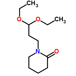 1-(3,3-Diethoxypropyl)-2-piperidinone Structure