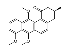 (S)-7,8,12-trimethoxy-3-methyl-3,4-dihydrotetraphen-1(2H)-one结构式