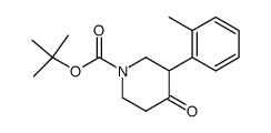 1-BOC-3-(2'-METHYLPHENYL)-PIPERIDIN-4-ONE Structure