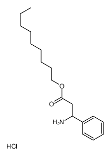 nonyl 3-amino-3-phenylpropanoate,hydrochloride结构式