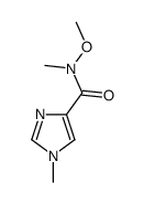 N-methoxy-N,1-dimethylimidazole-4-carboxamide结构式