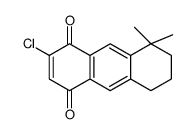 2-chloro-8,8-dimethyl-6,7-dihydro-5H-anthracene-1,4-dione结构式