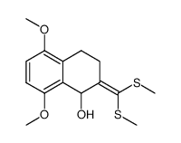 2-(bis(methylthio)methylene)-5,8-dimethoxy-1,2,3,4-tetrahydronaphthalen-1-ol Structure