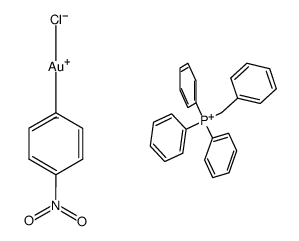 [BzPh3P][Au(p-nitrophenyl)Cl]结构式