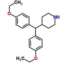 4-[Bis(4-ethoxyphenyl)methyl]piperidine结构式