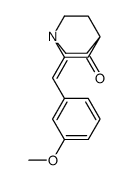 2-[(3-methoxyphenyl)methylidene]-1-azabicyclo[2.2.2]octan-3-one Structure