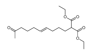 (9-oxo-dec-4t-enyl)-malonic acid diethyl ester Structure