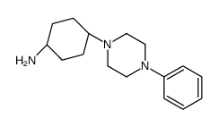 cis-4-(4-Phenyl-1-piperazinyl)cyclohexanamine Structure
