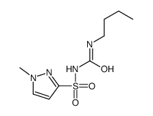 1-butyl-3-(1-methylpyrazol-3-yl)sulfonylurea Structure