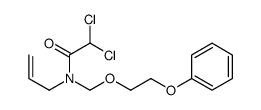 2,2-dichloro-N-(2-phenoxyethoxymethyl)-N-prop-2-enylacetamide结构式