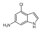 (9ci)-4-氯-1H-吲哚-6-胺结构式