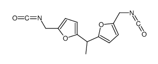 2-(isocyanatomethyl)-5-[1-[5-(isocyanatomethyl)furan-2-yl]ethyl]furan Structure