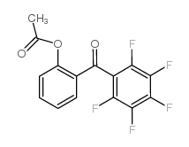 2-ACETOXY-2',3',4',5',6'-PENTAFLUOROBENZOPHENONE结构式