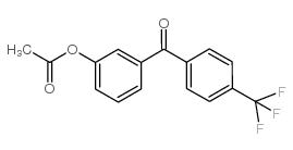 3-ACETOXY-4'-TRIFLUOROBENZOPHENONE结构式