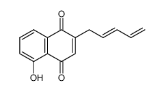 5-Hydroxy-2-((E)-penta-2,4-dienyl)-[1,4]naphthoquinone Structure