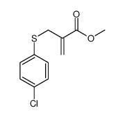 methyl 2-[(4-chlorophenyl)sulfanylmethyl]prop-2-enoate Structure