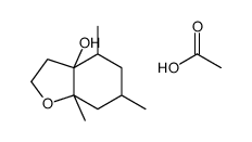 acetic acid,4,6,7a-trimethyl-2,3,4,5,6,7-hexahydro-1-benzofuran-3a-ol结构式