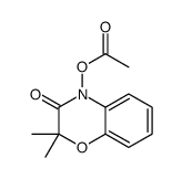 (2,2-dimethyl-3-oxo-1,4-benzoxazin-4-yl) acetate Structure