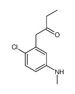 1-[2-chloro-5-(methylamino)phenyl]butan-2-one Structure