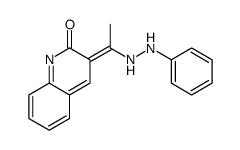 3-[1-(2-phenylhydrazinyl)ethylidene]quinolin-2-one结构式